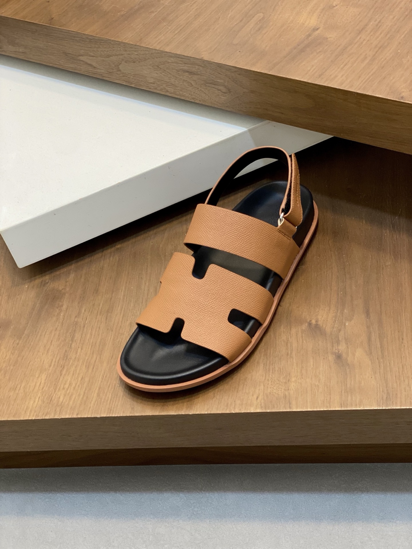 Hermes Brown Leather Sandals for Men | New Arrival 10 i1742834612123 5596 0 8