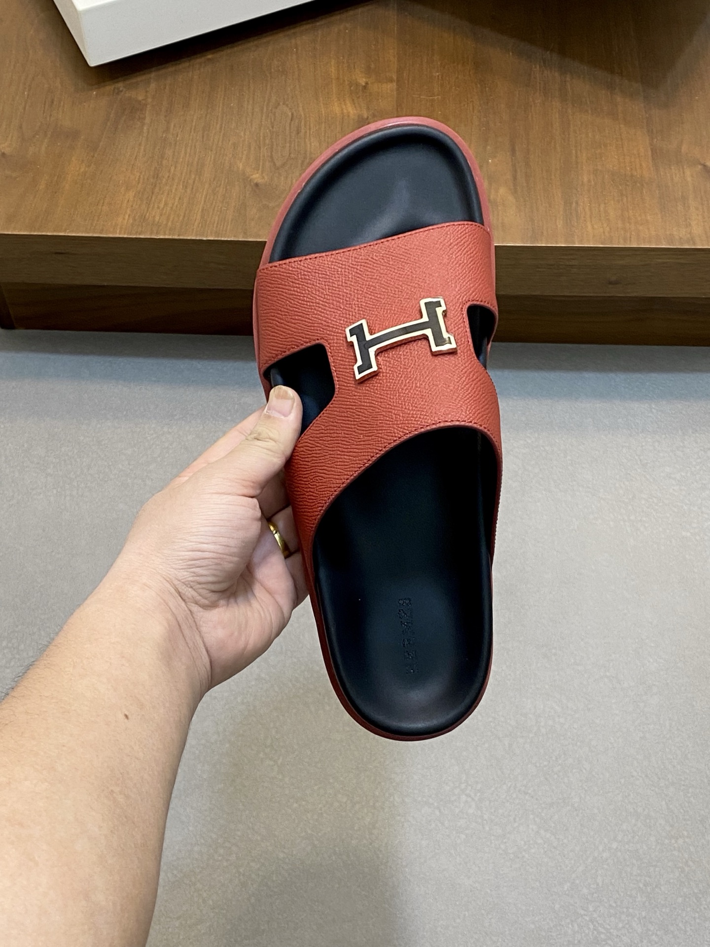 Hermes Men's Leather Slides Sandals | Stylish & Durable Footwear 8 i1742834771662 4563 0 6