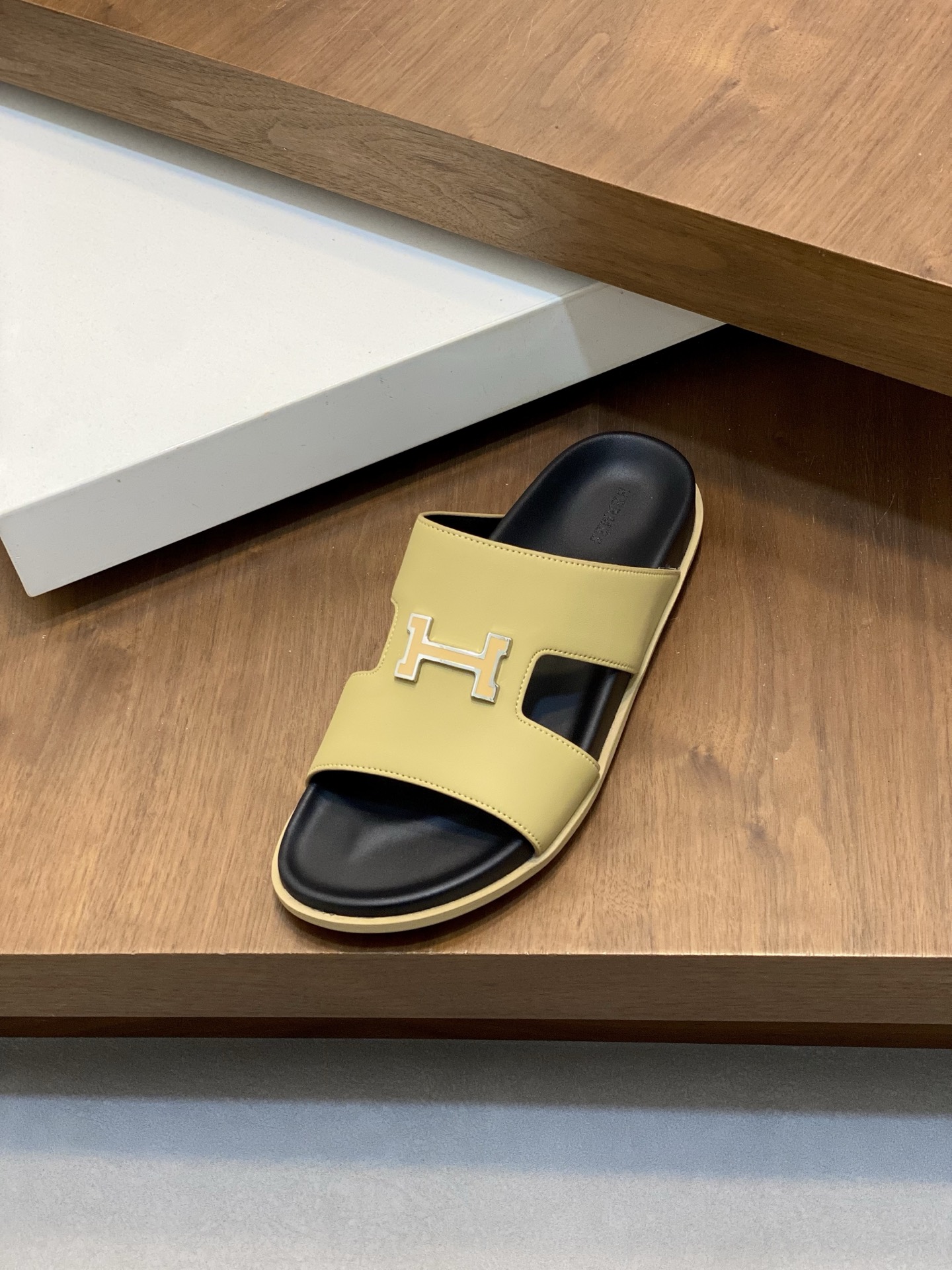 Hermes Men's Leather Sandal Slip-On Slides Summer Beach Shoes Size 39-44 10 i1742835090797 8441 0 8