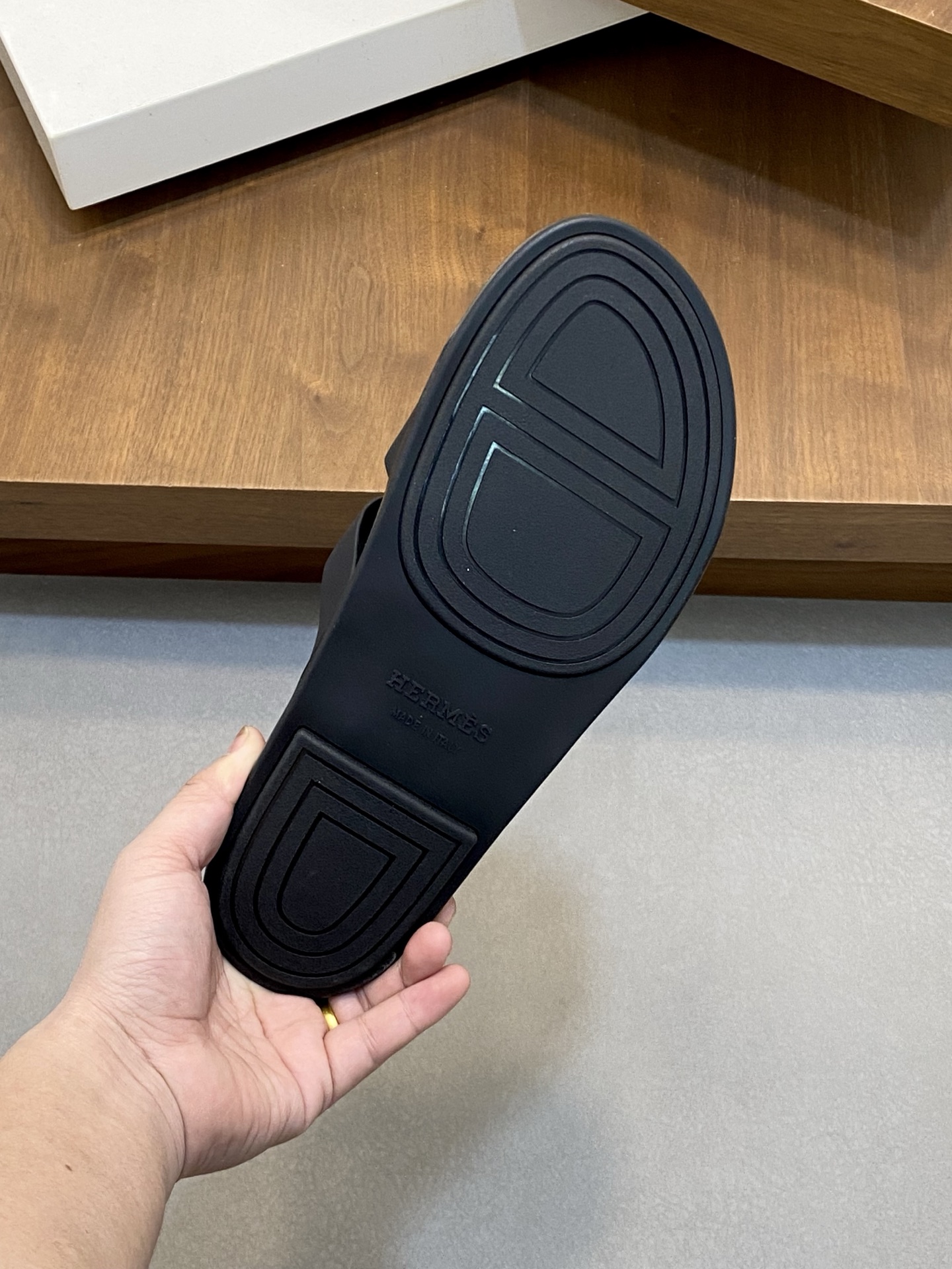 Hermes Men's Leather Sandals Comfortable Non-Slip Rubber Sole, Sizes 39-44 6 i1742835770564 9003 0 4