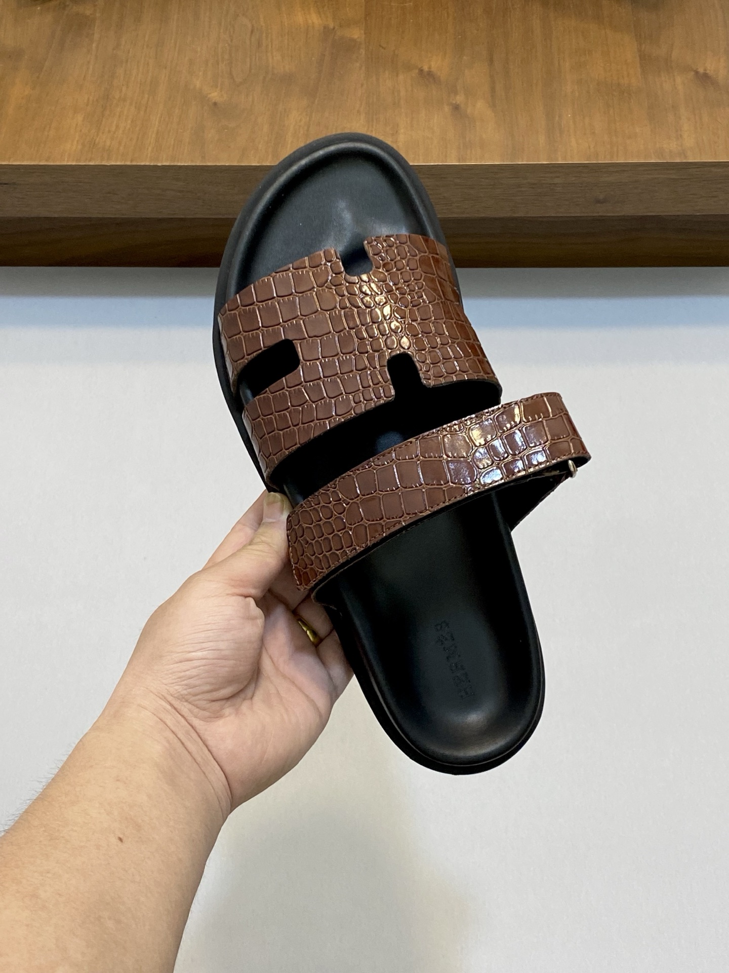 Hermes Men's Brown Leather Sandals with H Cutout - Sizes 39-44 5 i1742923332855 8825 0 3