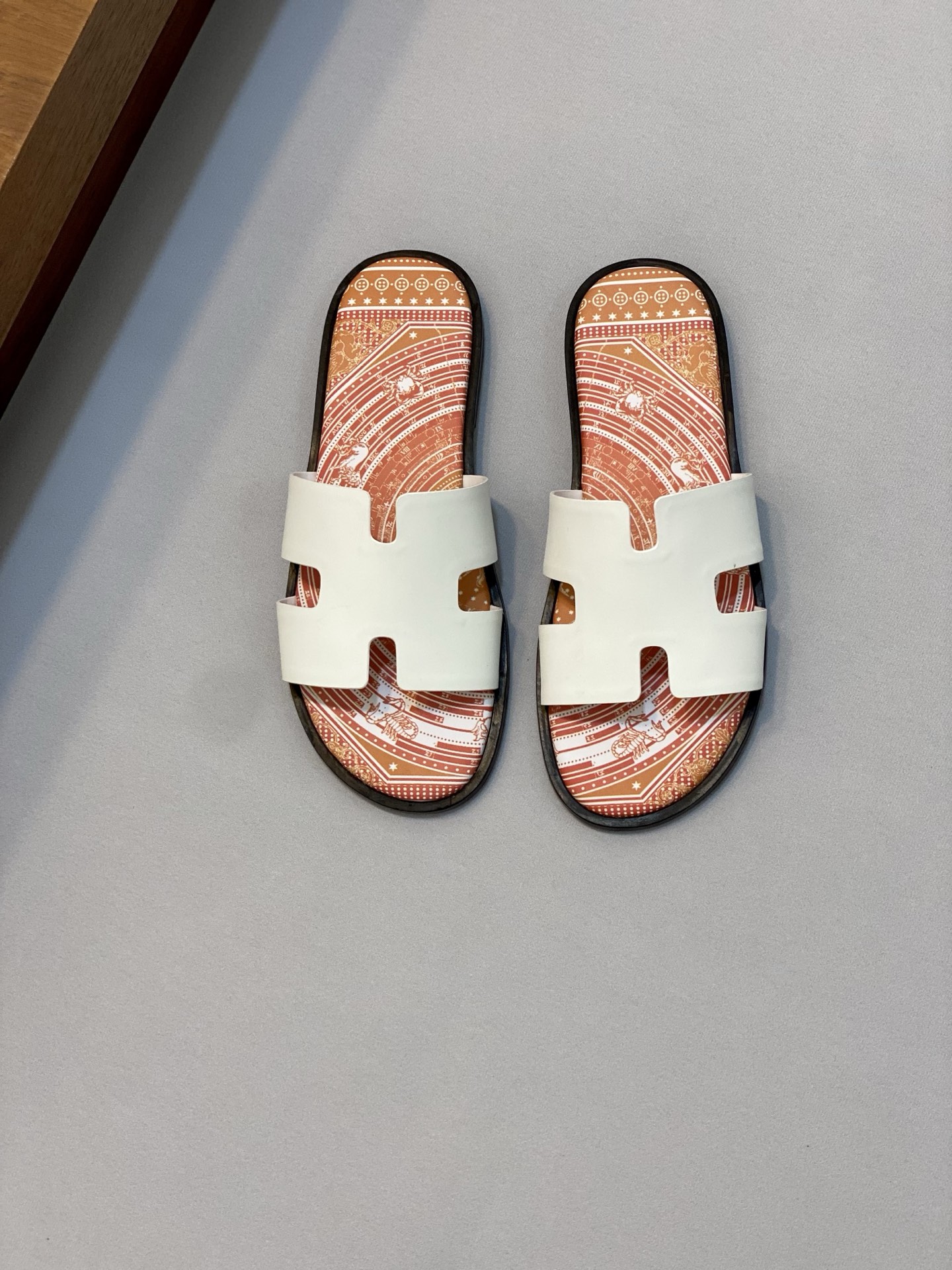 Hermes Women's Leather Slides Sandals, Comfortable and Anti-slip 1 Hermes Women's Leather Slides Sandals, Comfortable and Anti-slip