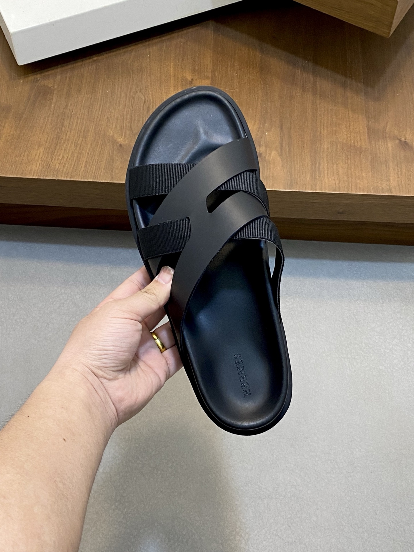 Hermes Men's Leather Sandals, Comfortable and Stylish Summer Slides 5 i1742923805410 894 0 3