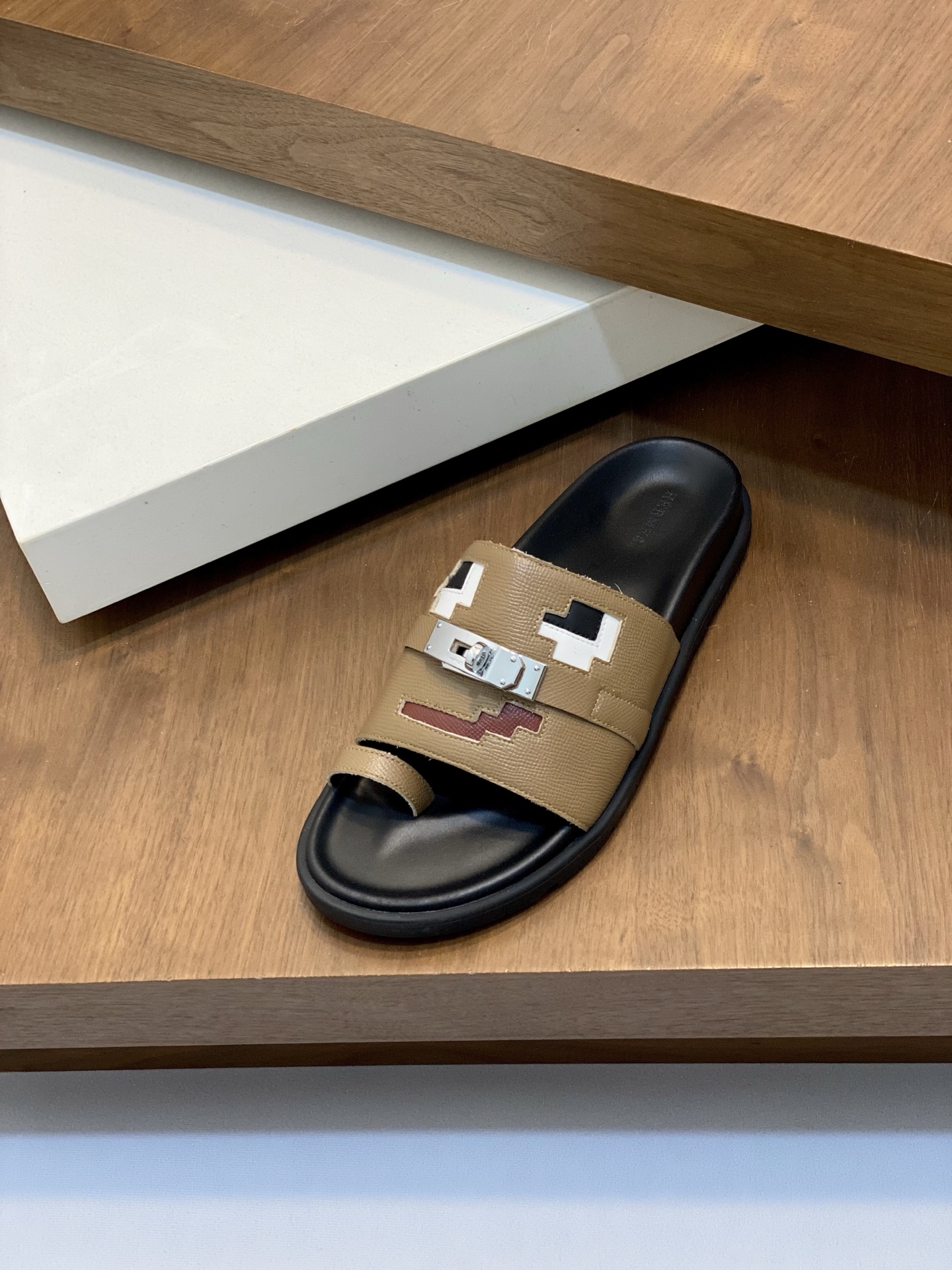 Hermès Men's Chypre Sandal Leather Slides with Adjustable Strap Size 39-44 7 i1742923979702 7060 0 5