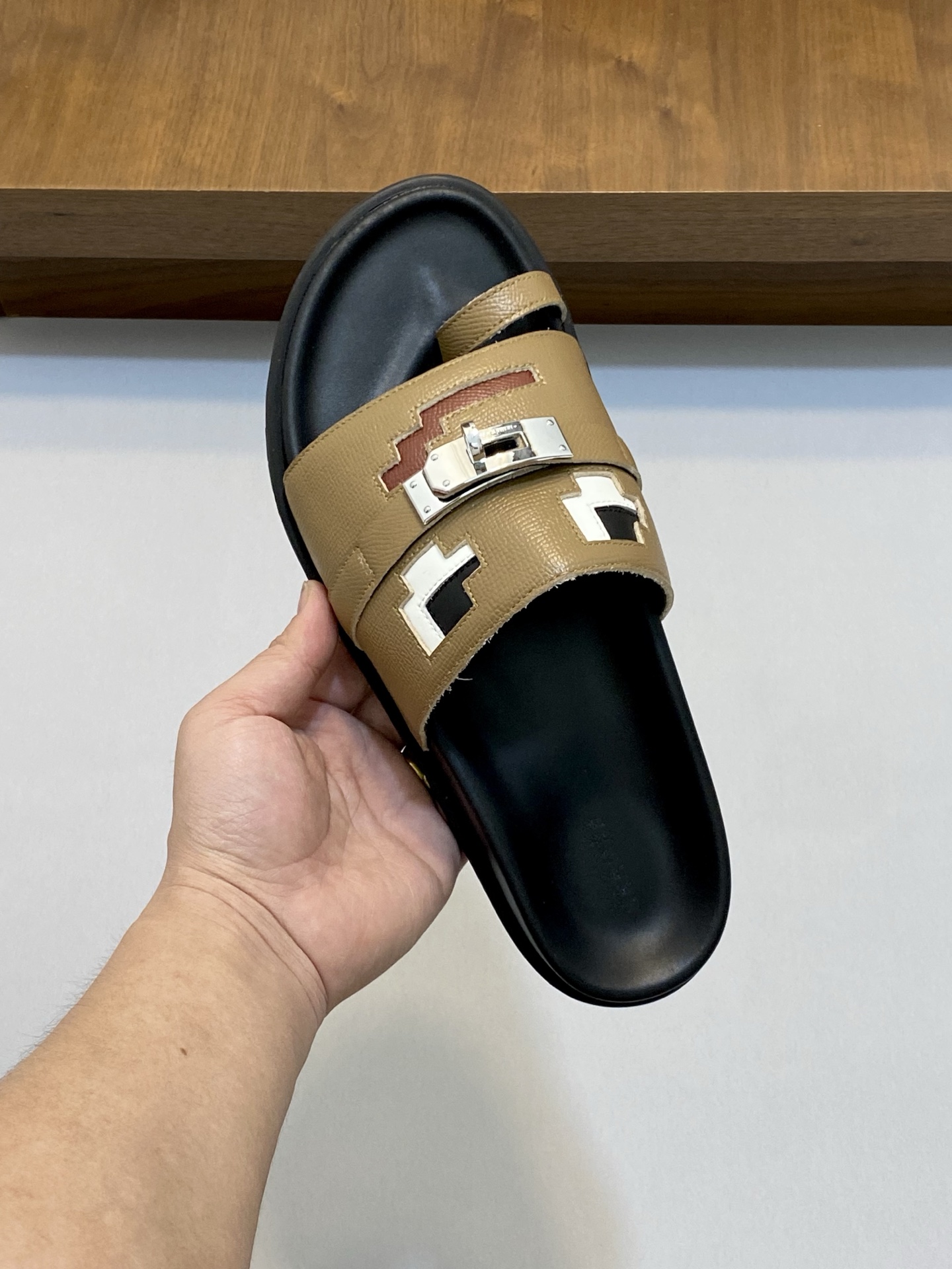 Hermès Men's Chypre Sandal Leather Slides with Adjustable Strap Size 39-44 5 i1742923979731 5149 0 3