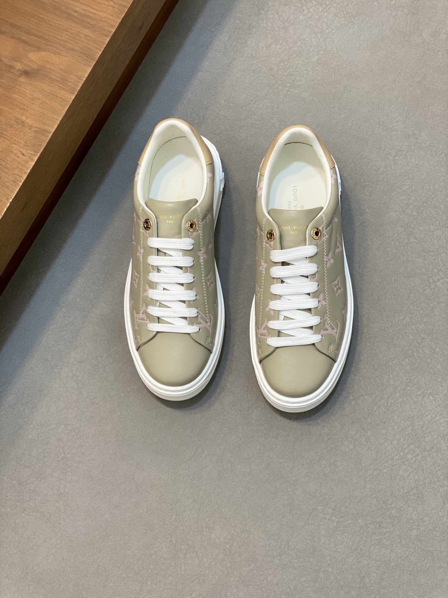 Louis Vuitton Monogram Embossed Leather Sneakers - Couple Style Available