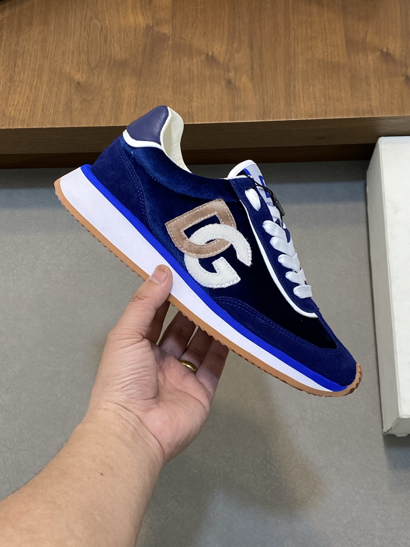 --Nuevo--Dolce&Gabbana--DG de gama alta de los hombres zapatos deportivo-casual. Mostrador superior 