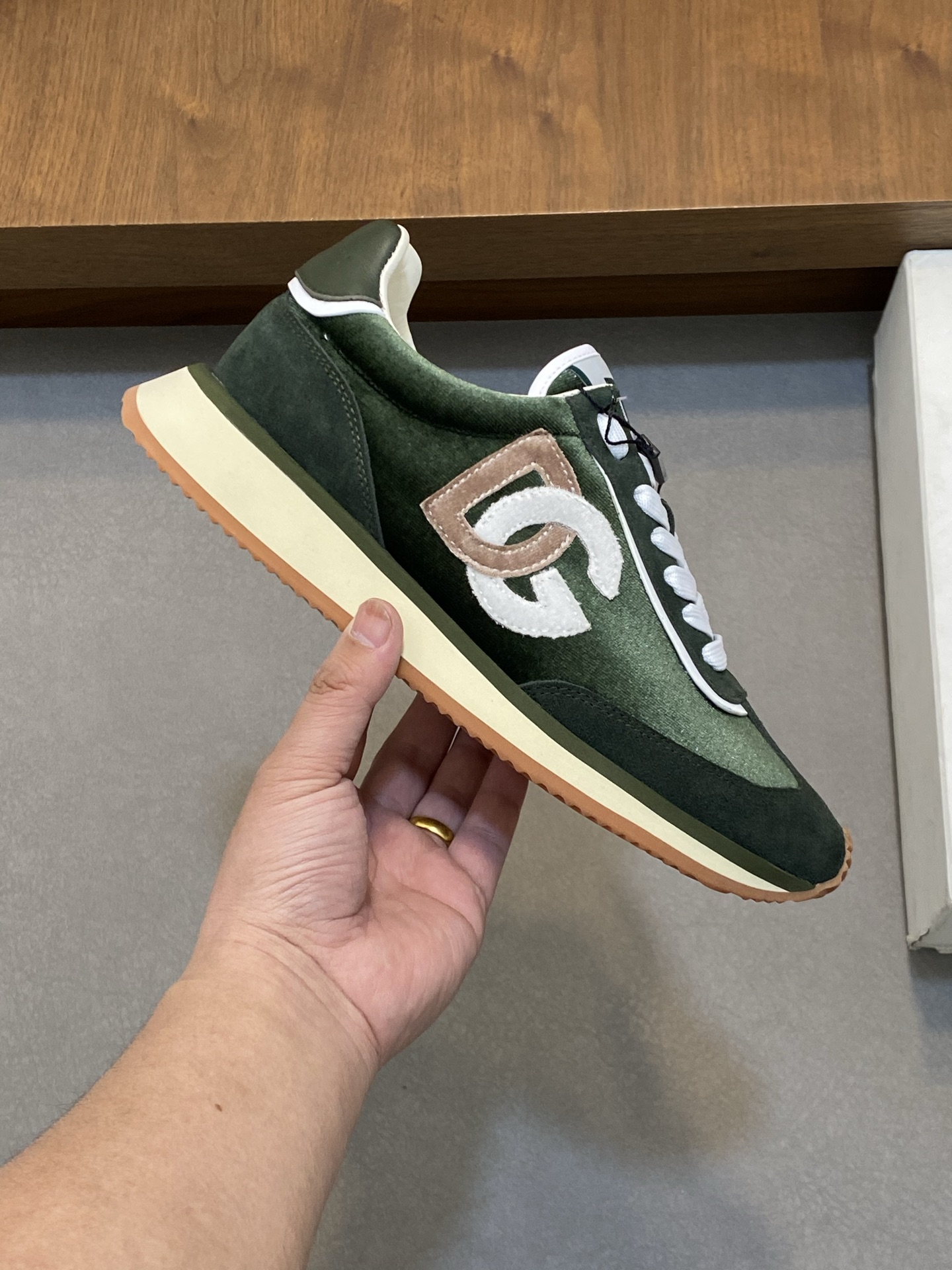 --Nuevo--Dolce&Gabbana--DG de gama alta de los hombres zapatos deportivo-casual. Mostrador superior 