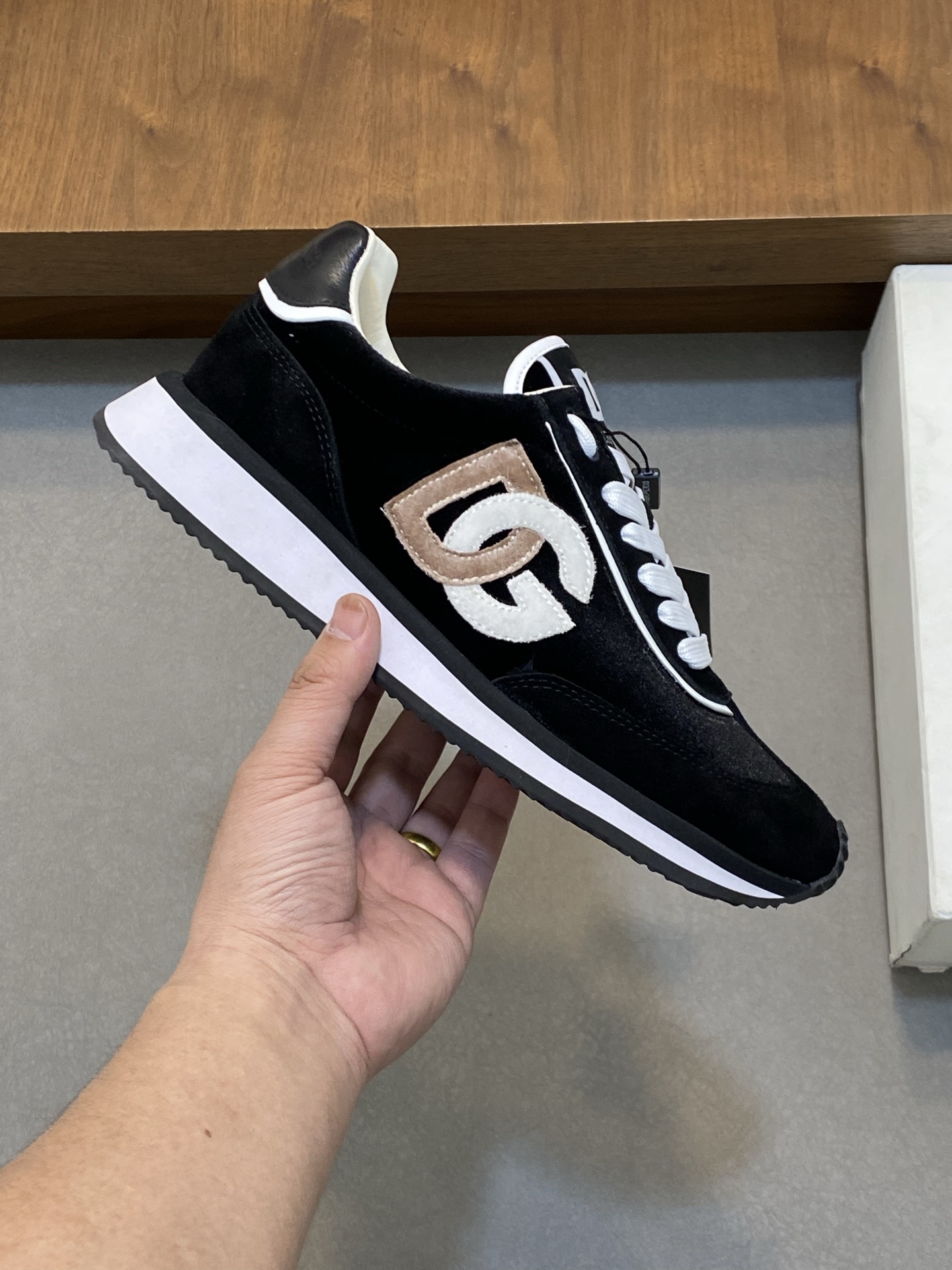 --Nuevo--Dolce&Gabbana--DG de gama alta de los hombres zapatos deportivo-casual. Mostrador superior 