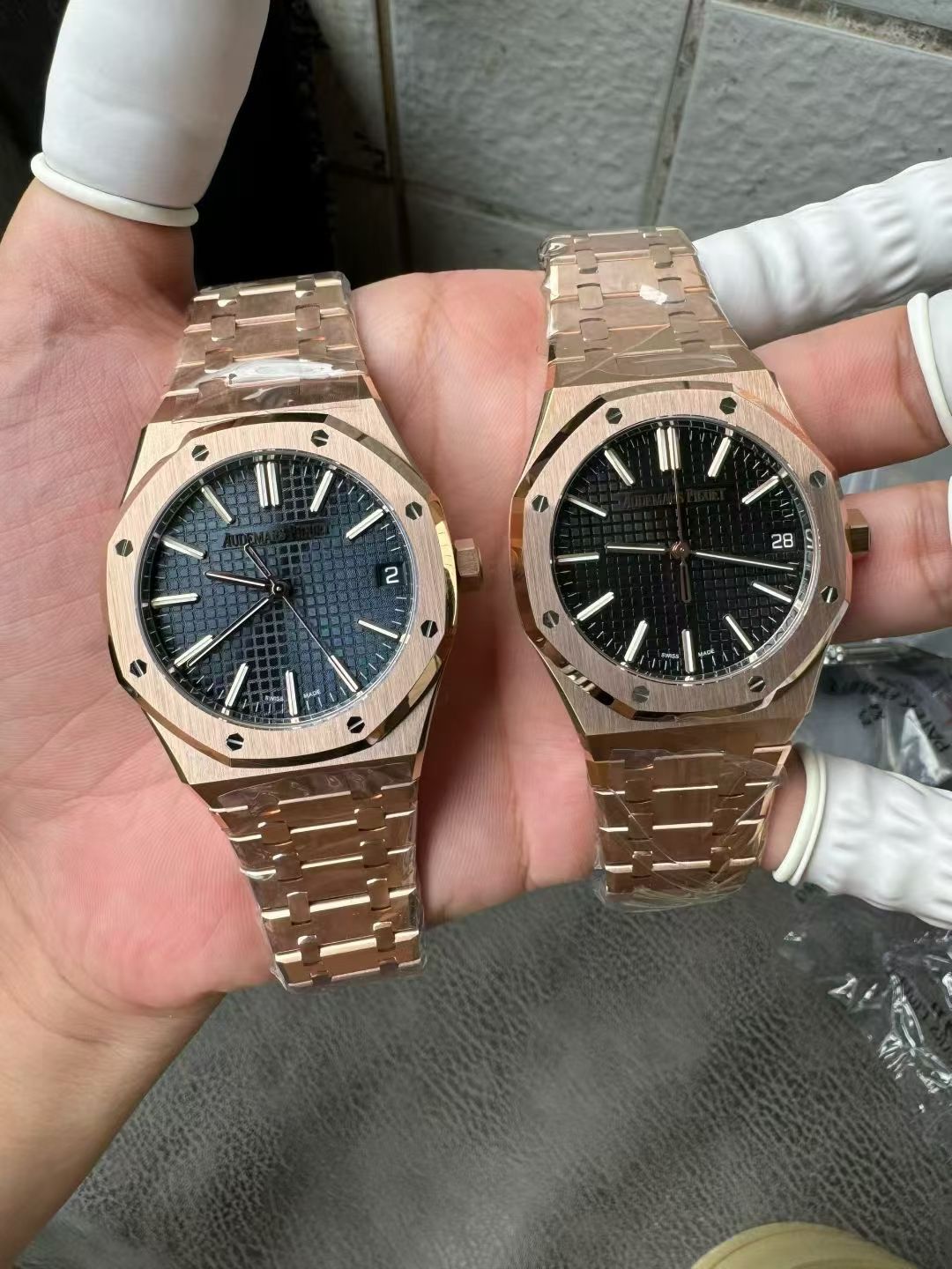 NO:541763,The new Audemars Piguet Royal Oak 15510 full gold 184 grams only Audemars Piguet weight style and it is still free of card. Do you like it?, audemars19860909全新无卡度配重爱彼皇家橡树15510全金184克唯一爱彼配重款式而且还是无卡度 有喜欢的吗,,audemars,Watch