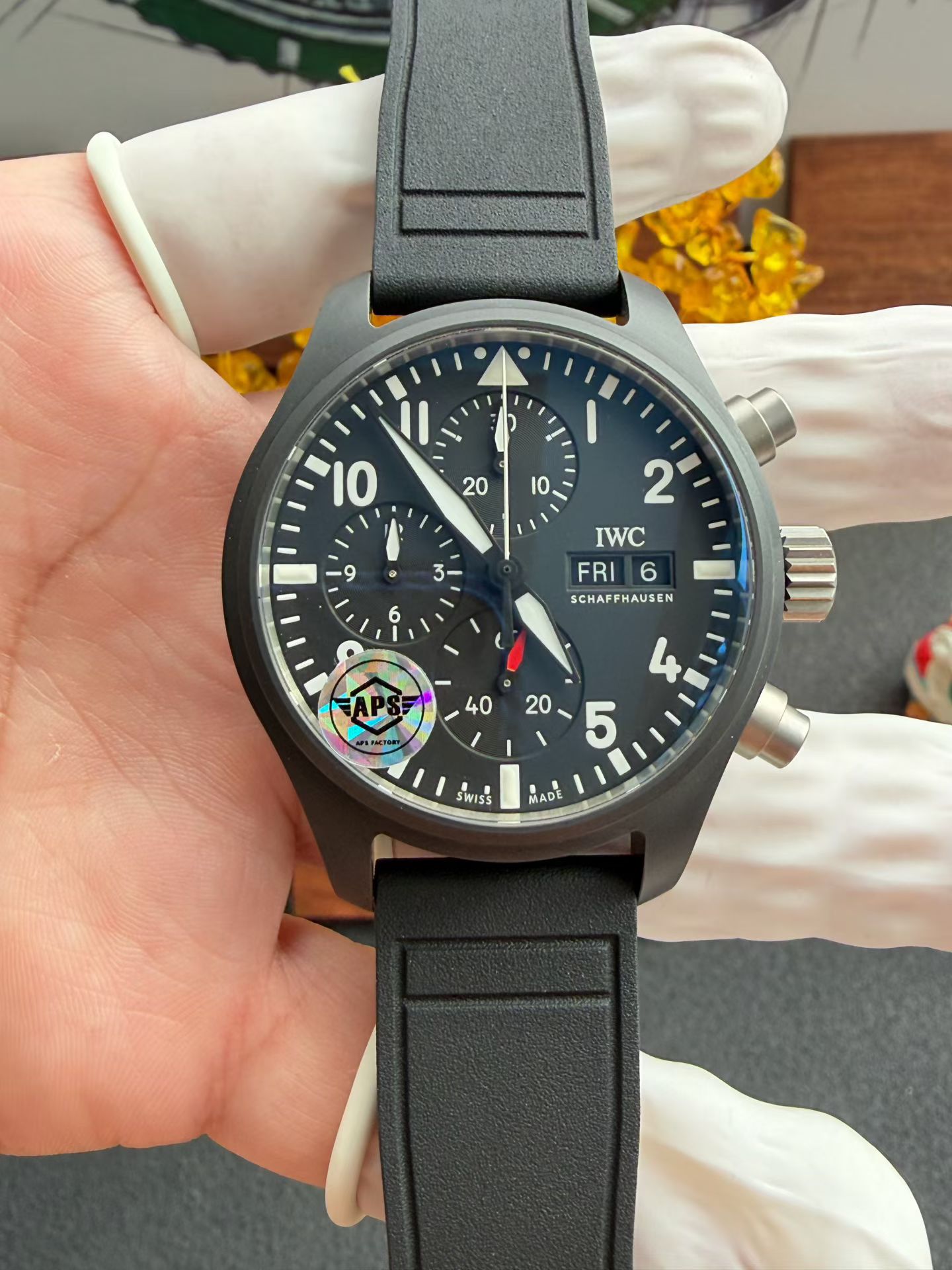 NO:687723,as new Iwc togun Lake Tahoe special edition ceramics are available in small quantities. It’s really beautiful.19860909as新品Iwc togun 太浩湖特别版陶瓷少量到货 真得漂亮,,Watch