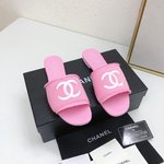 Chanel Scarpe Pantofole Grigio Cuoio genuino Pelle di pecora Collezione Primavera/Estate