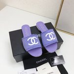Chanel Scarpe Pantofole Miglior sito per la replica
 Grigio Cuoio genuino Pelle di pecora Collezione Primavera/Estate