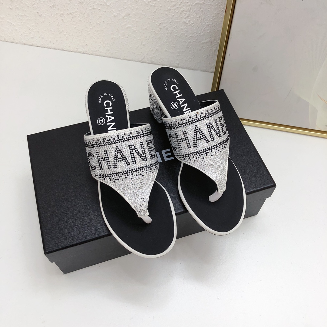 Chanel Chaussures Pantoufles Acheter 1: 1
 Genuine Leather Peau de mouton Collection printemps – été