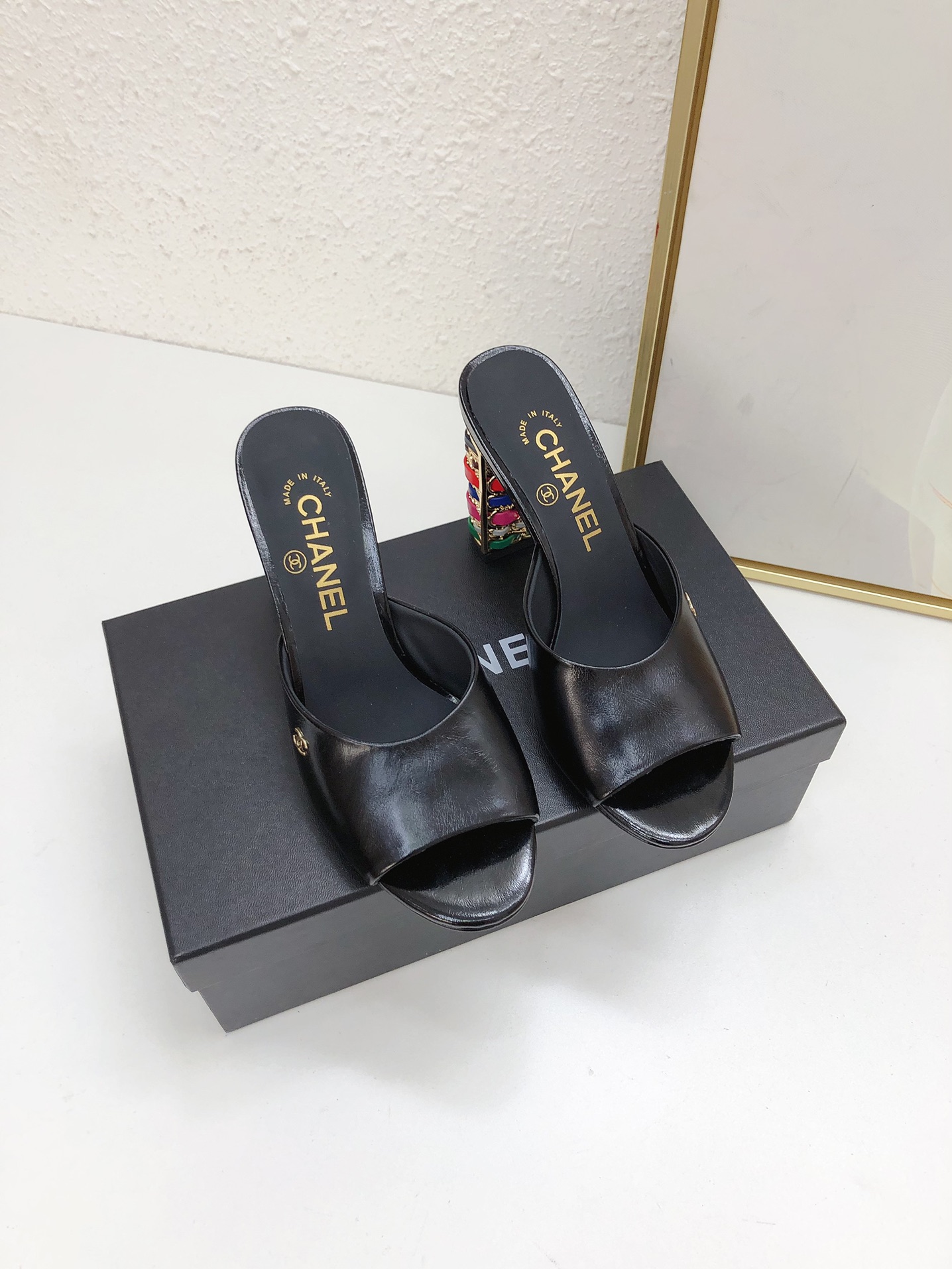 Compra réplica barata de alta calidad 1: 1
 Chanel Zapatos Sandalias Pantuflas Dermis Piel oveja Colección primavera – verano