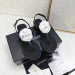 Chanel Impecable
 Zapatos Sandalias Dermis Piel de oveja Colección primavera – verano