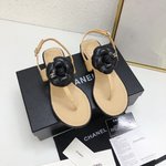 Chanel Zapatos Sandalias Dermis Piel de oveja Colección primavera – verano