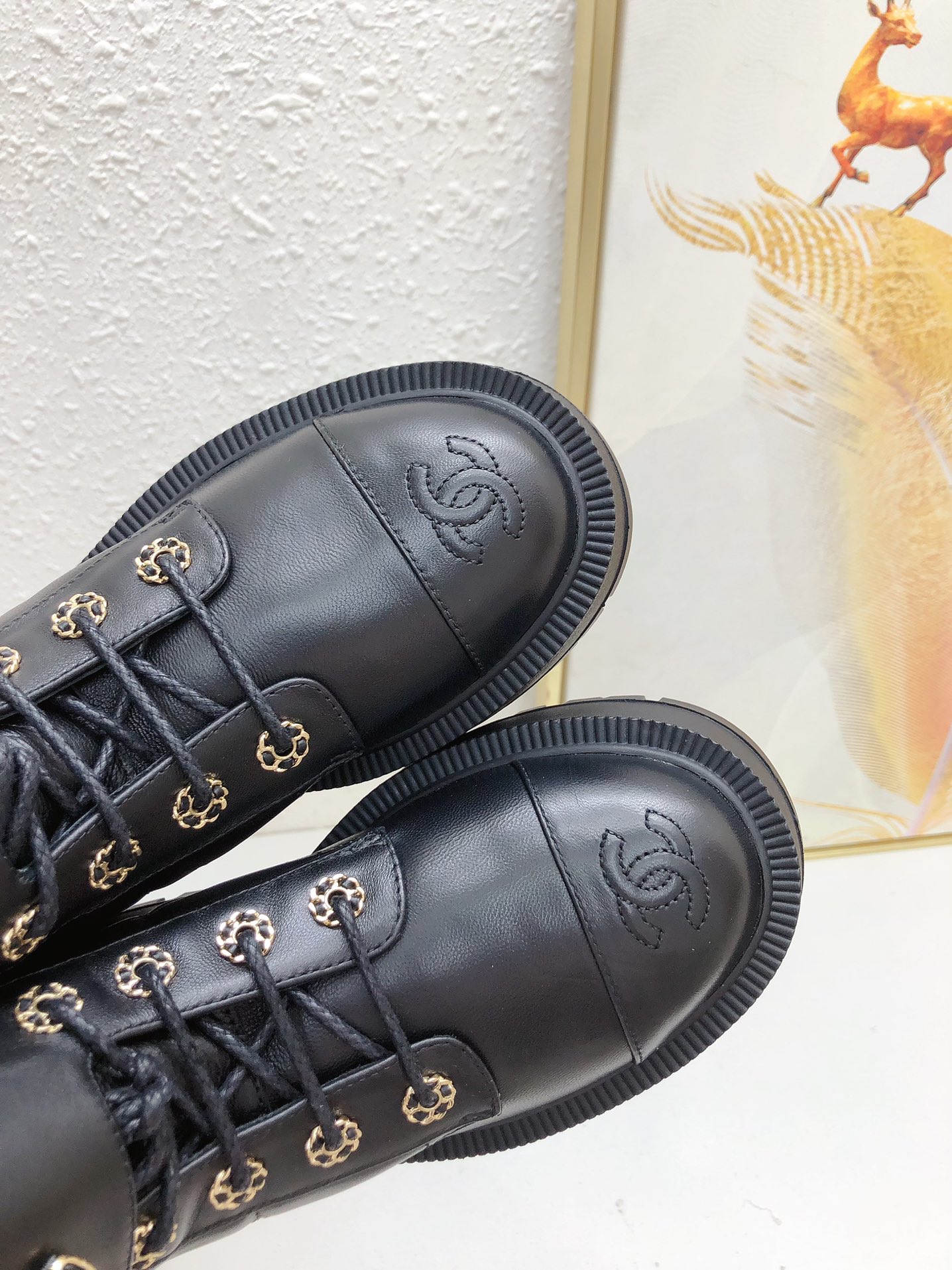 Chanel Haute Couture Classic Luxury Leather Shoe Loafer Shoes 4