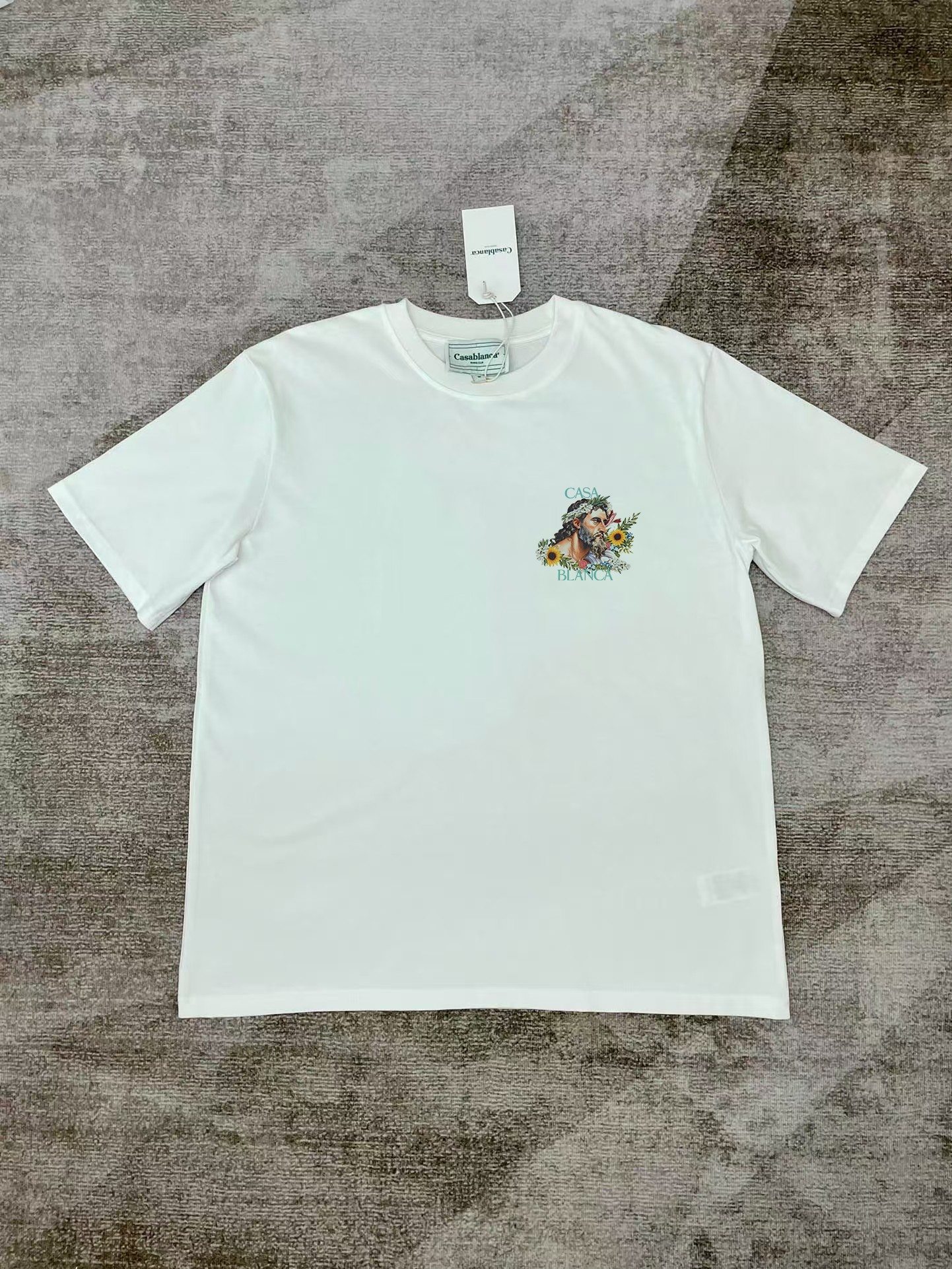 P70 Casablanca CASABLANCA camiseta de manga corta, desarrollo original, tela de algodón puro de doble hilo de alta dens…