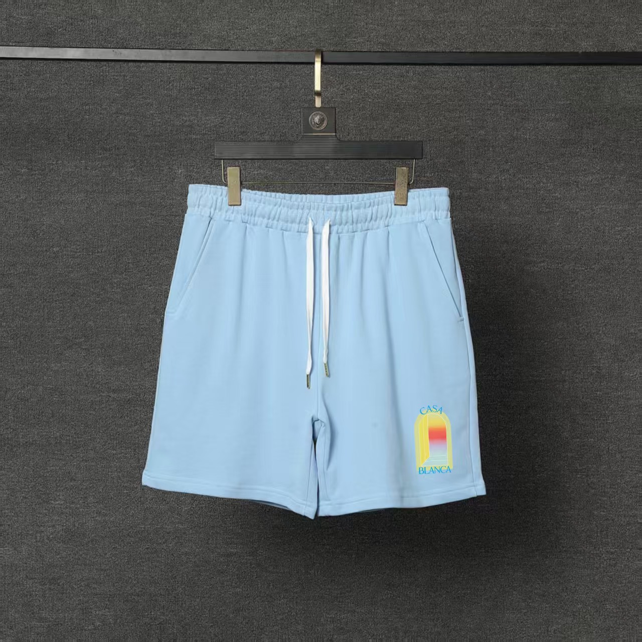 P90 CASABLANCA Casa shorts, print craft, original development, using 380 gram custom terry fabric, comfortable on the b…