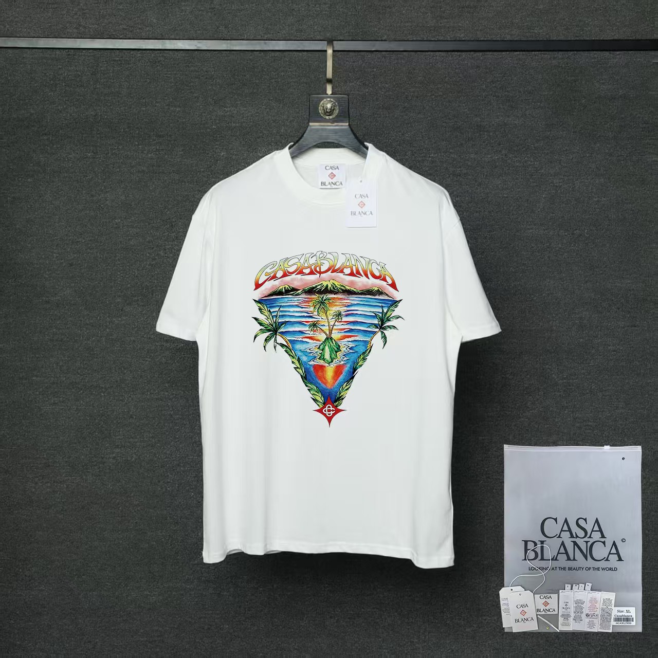 카사블랑카 26SS 여성 반팔 91071 Casablanca T Shirt