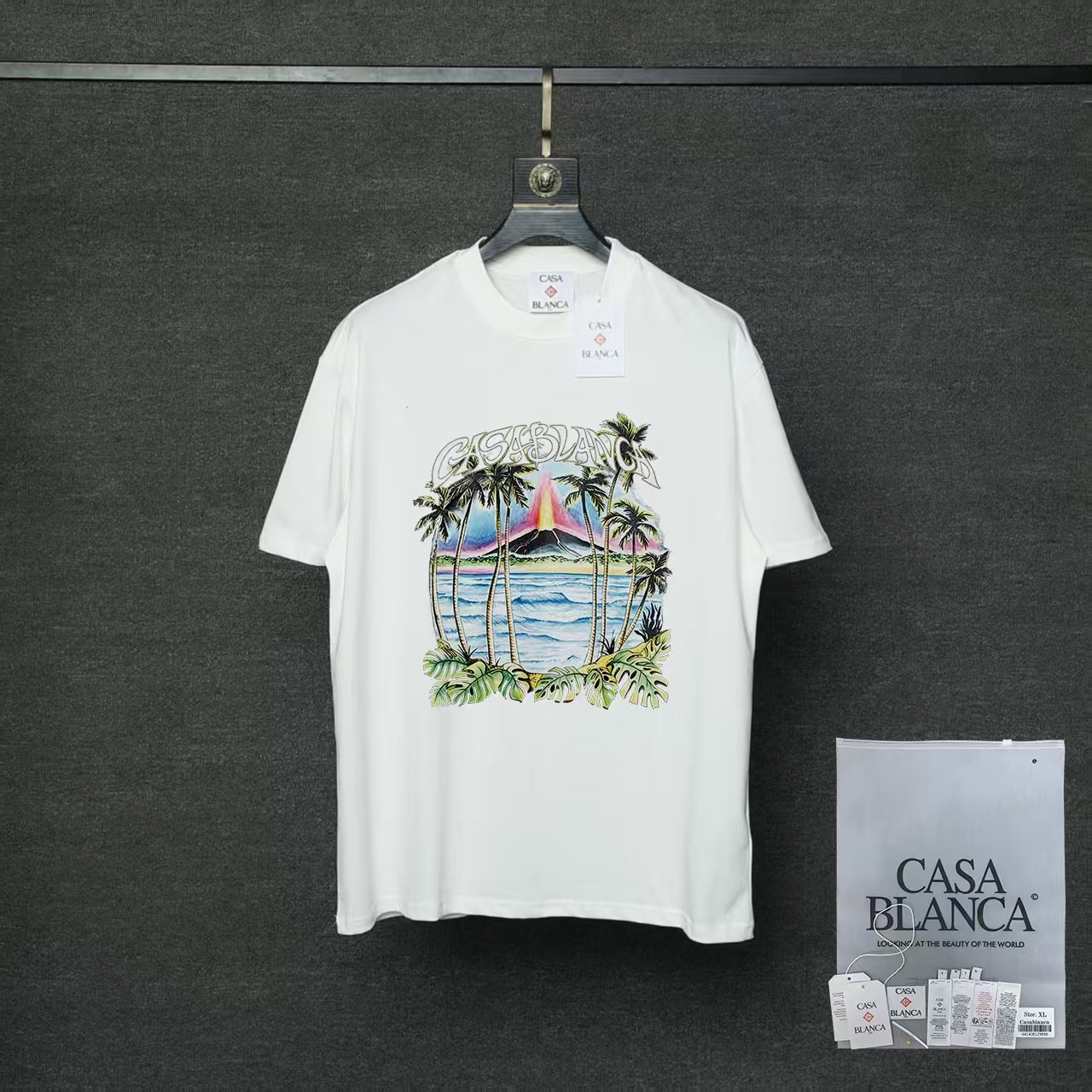 카사블랑카 26SS 여성 반팔 91073 Casablanca T Shirt