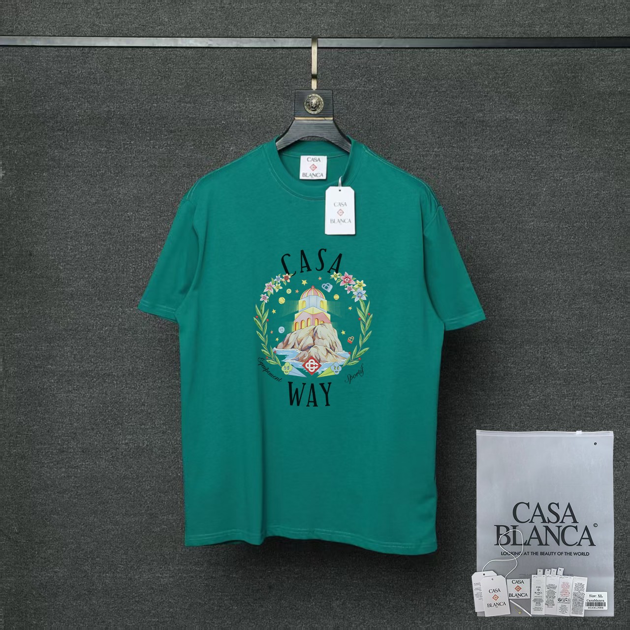 카사블랑카 26SS 여성 반팔 91028 Casablanca T Shirt