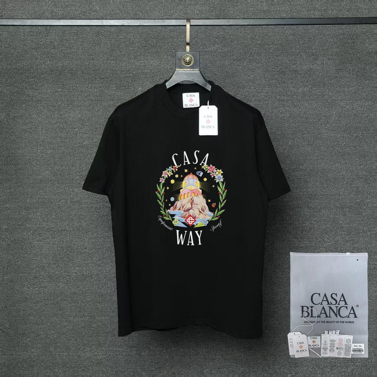 카사블랑카 26SS 여성 반팔 91027 Casablanca T Shirt