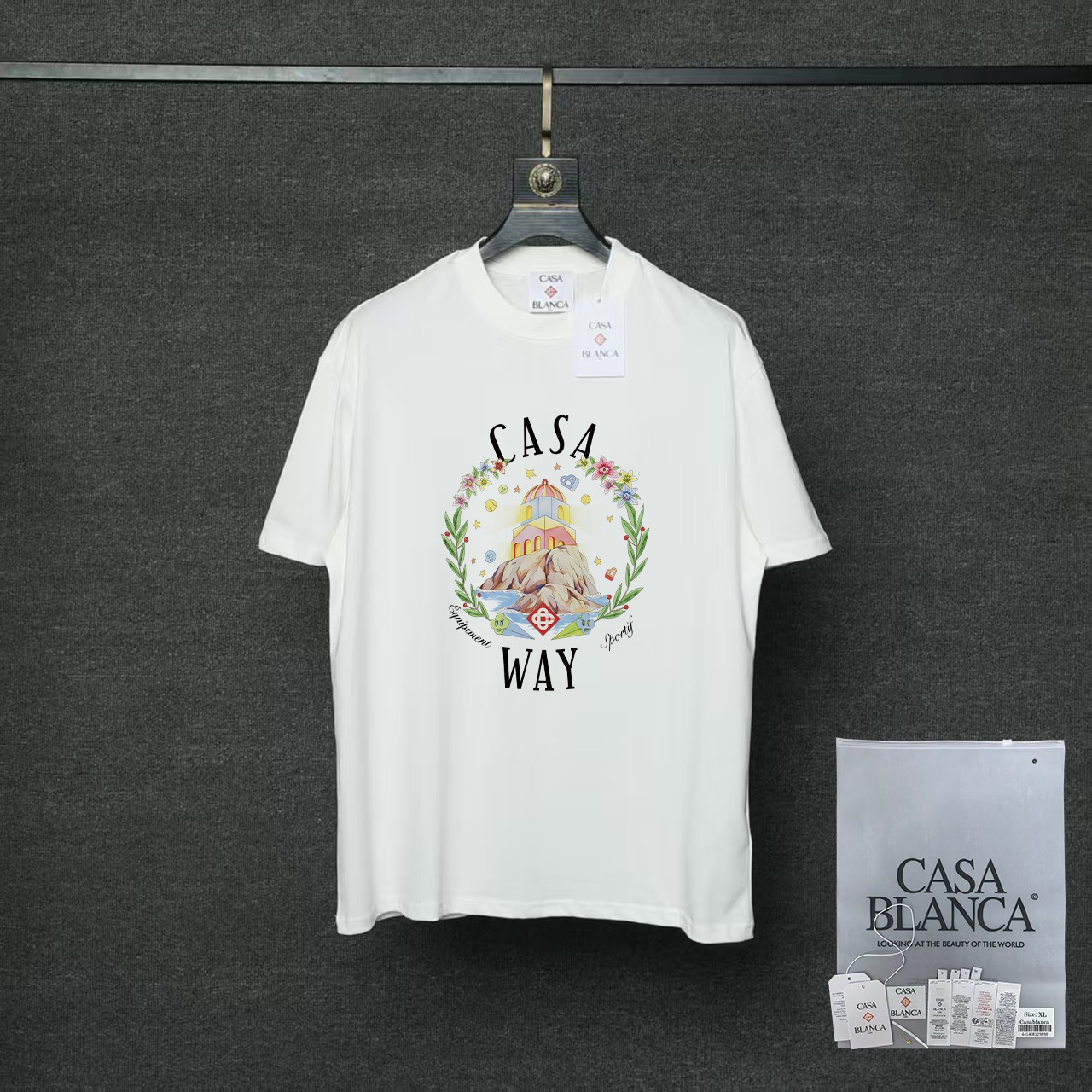 카사블랑카 26SS 여성 반팔 91026 Casablanca T Shirt
