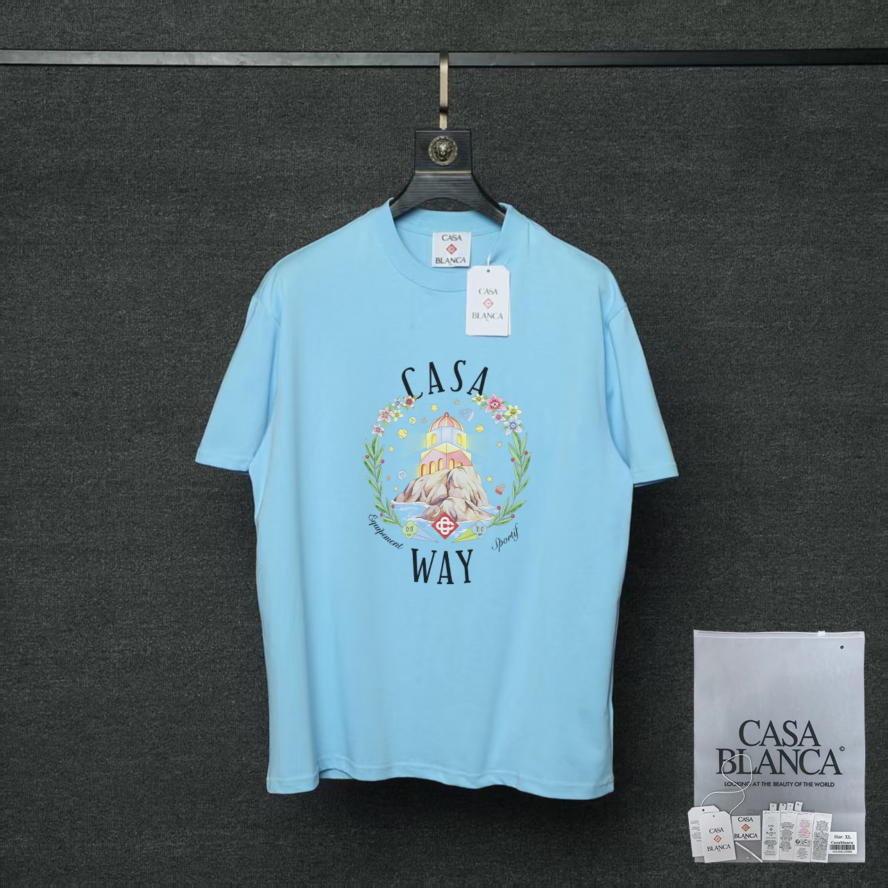 카사블랑카 26SS 여성 반팔 91025 Casablanca T Shirt