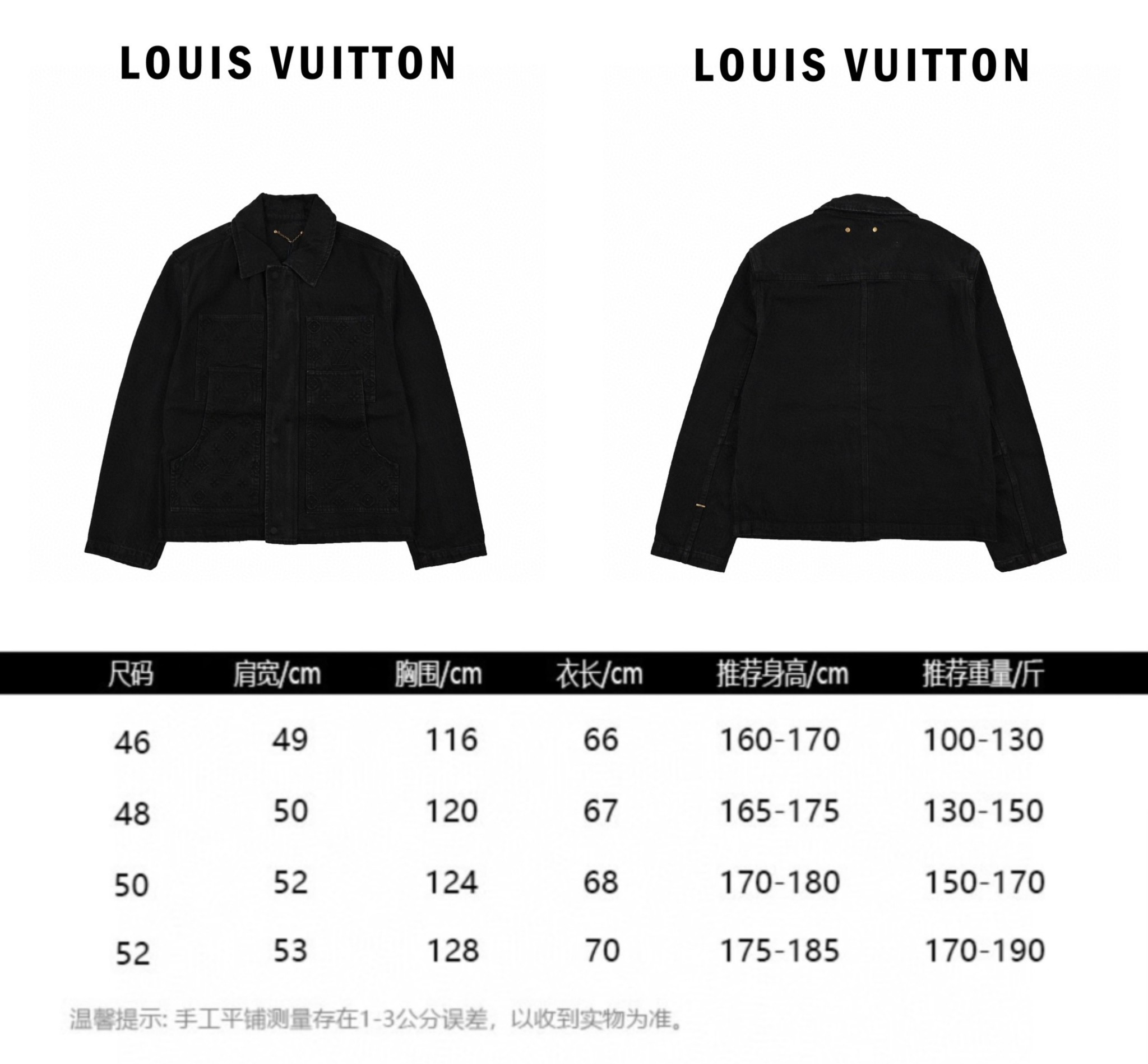 Louis Vuitton路易威登压纹老花牛仔夹克外套