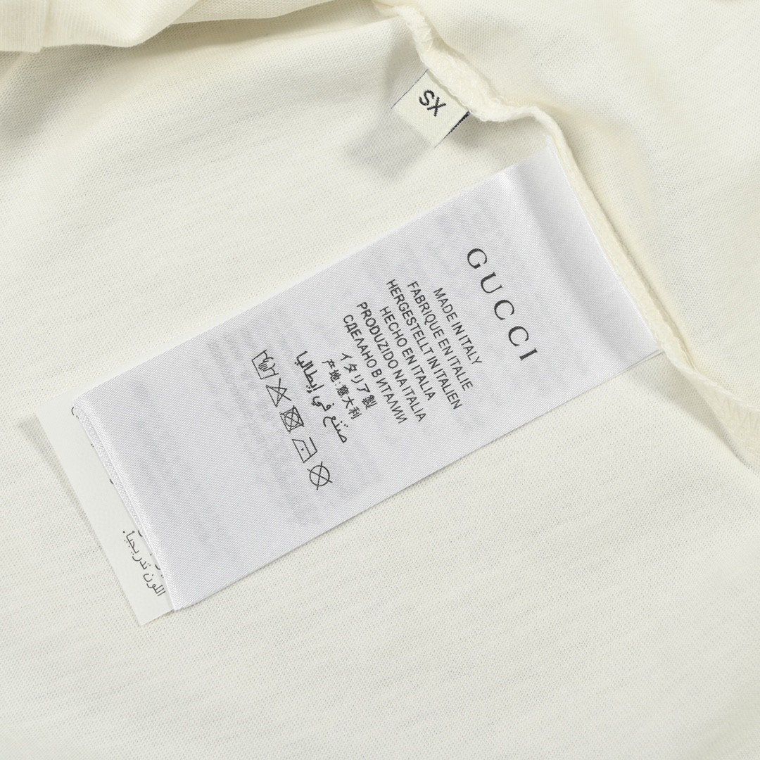 Gucci/古驰 经典腰带logo印花短袖