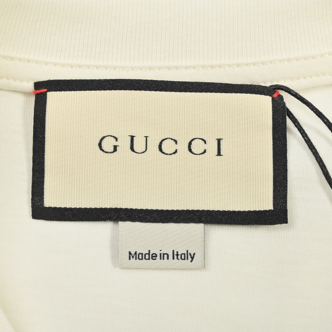 Gucci/古驰 经典腰带logo印花短袖