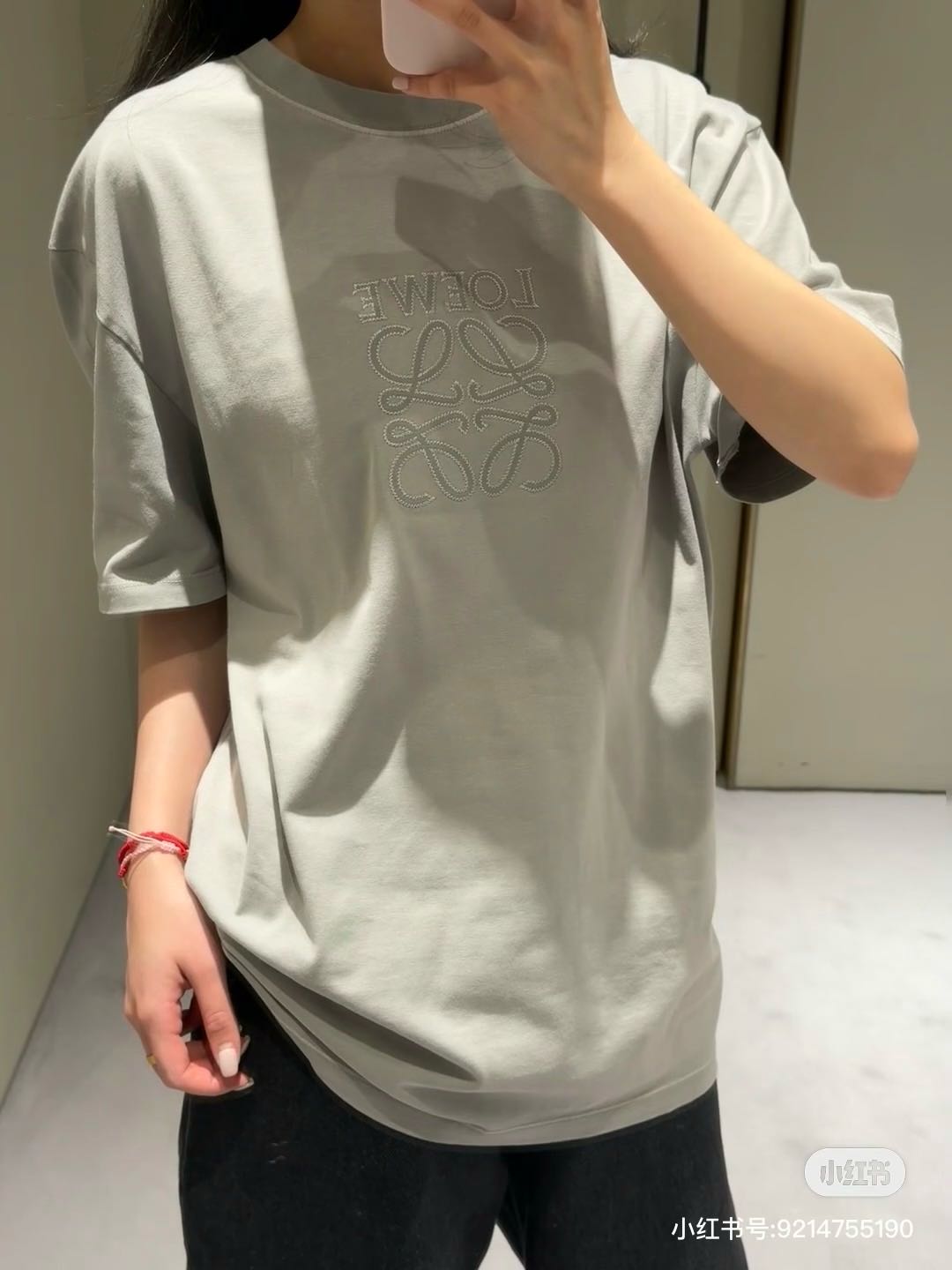 Loewe罗意威｜Anagram刺绣短袖(灰色、牛油果绿)