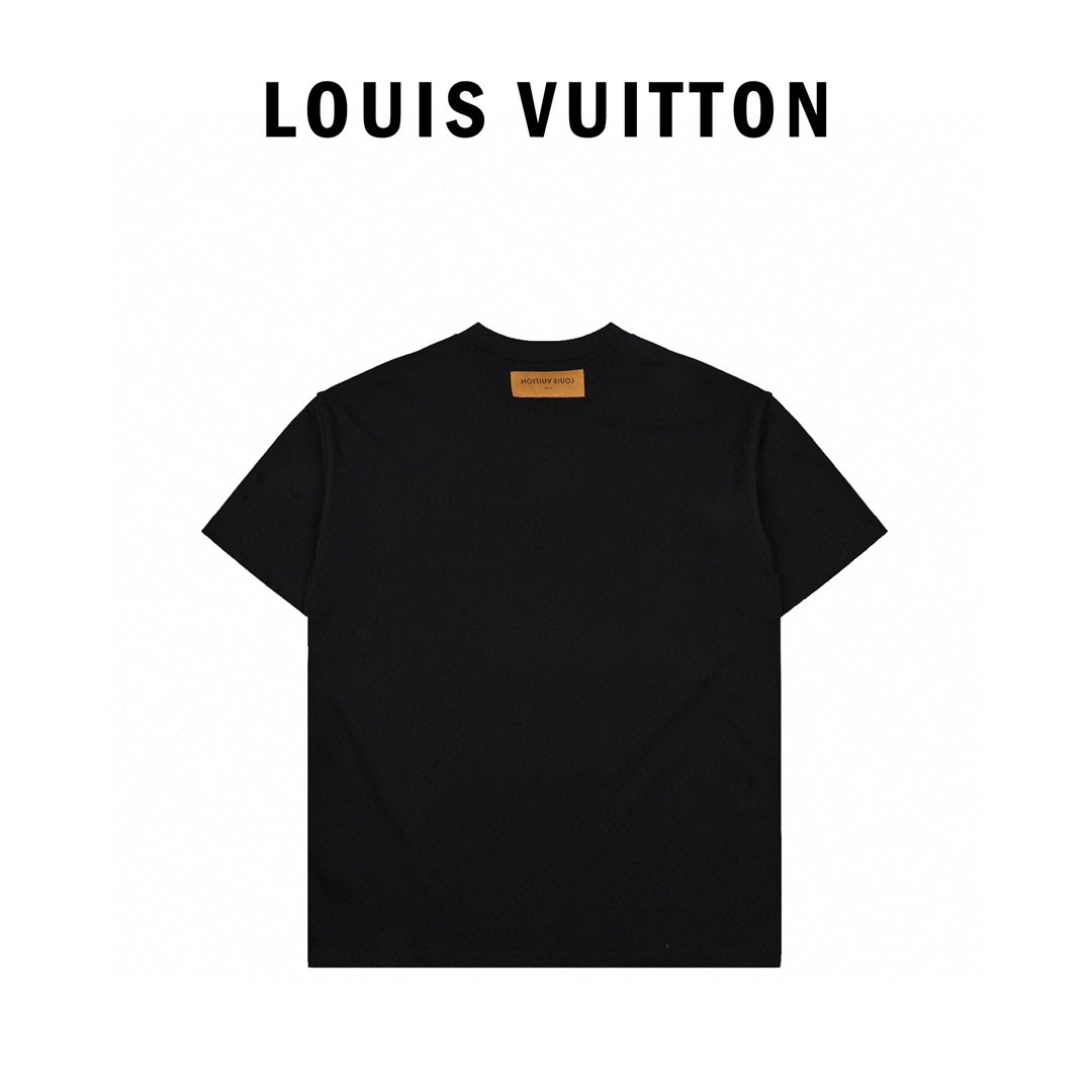 LV 路易威登印花短袖T恤 定制32S240克的面料还原轻盈质感