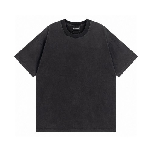 Balenciaga 2025 SS Classic Rhinestone Washed Short Sleeve T-Shirt 1 Balenciaga 2025 SS Classic Rhinestone Washed Short Sleeve T-Shirt