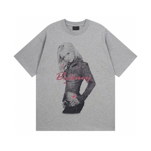 Balenciaga Britney Spears Music Collaboration Grey Cotton T-Shirt 1 Balenciaga Britney Spears Music Collaboration Grey Cotton T-Shirt