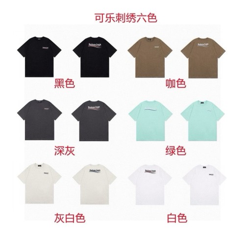 Balenciaga 2025 SS Classic Cola Wave Embroidered Short Sleeve T-Shirt 1 Balenciaga 2025 SS Classic Cola Wave Embroidered Short Sleeve T-Shirt
