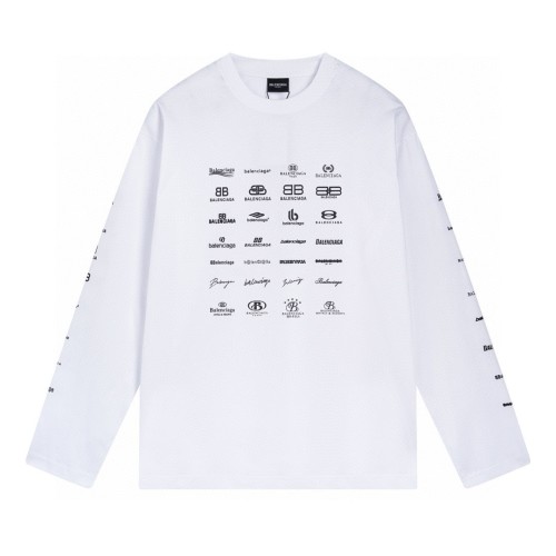 Balenciaga 2025 SS Classic Logo Print Crew Neck Long Sleeve T-Shirt 8 Balenciaga 2025 SS Classic Logo Print Crew Neck Long Sleeve T-Shirt