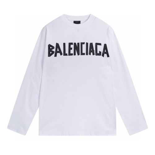 Balenciaga 2025 SS Classic Tape Logo Print Crew Neck Long Sleeve T-Shirt 7 Balenciaga 2025 SS Classic Tape Logo Print Crew Neck Long Sleeve T-Shirt