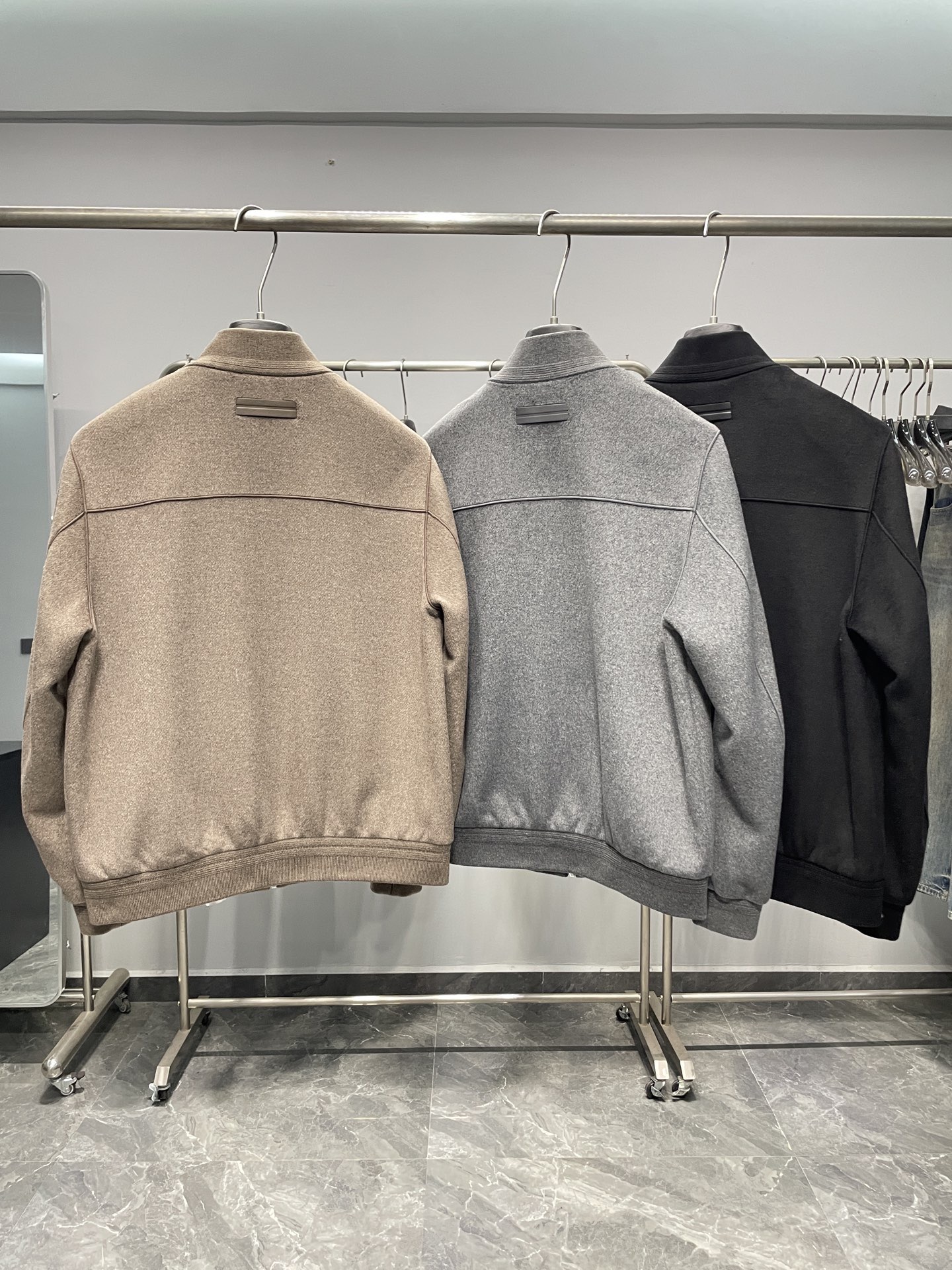 ～EZ25FW秋冬新款男士高端品质都市时尚立领羊毛夹克外套！高品质羊毛材质，经典时尚版型，以高档面料和品