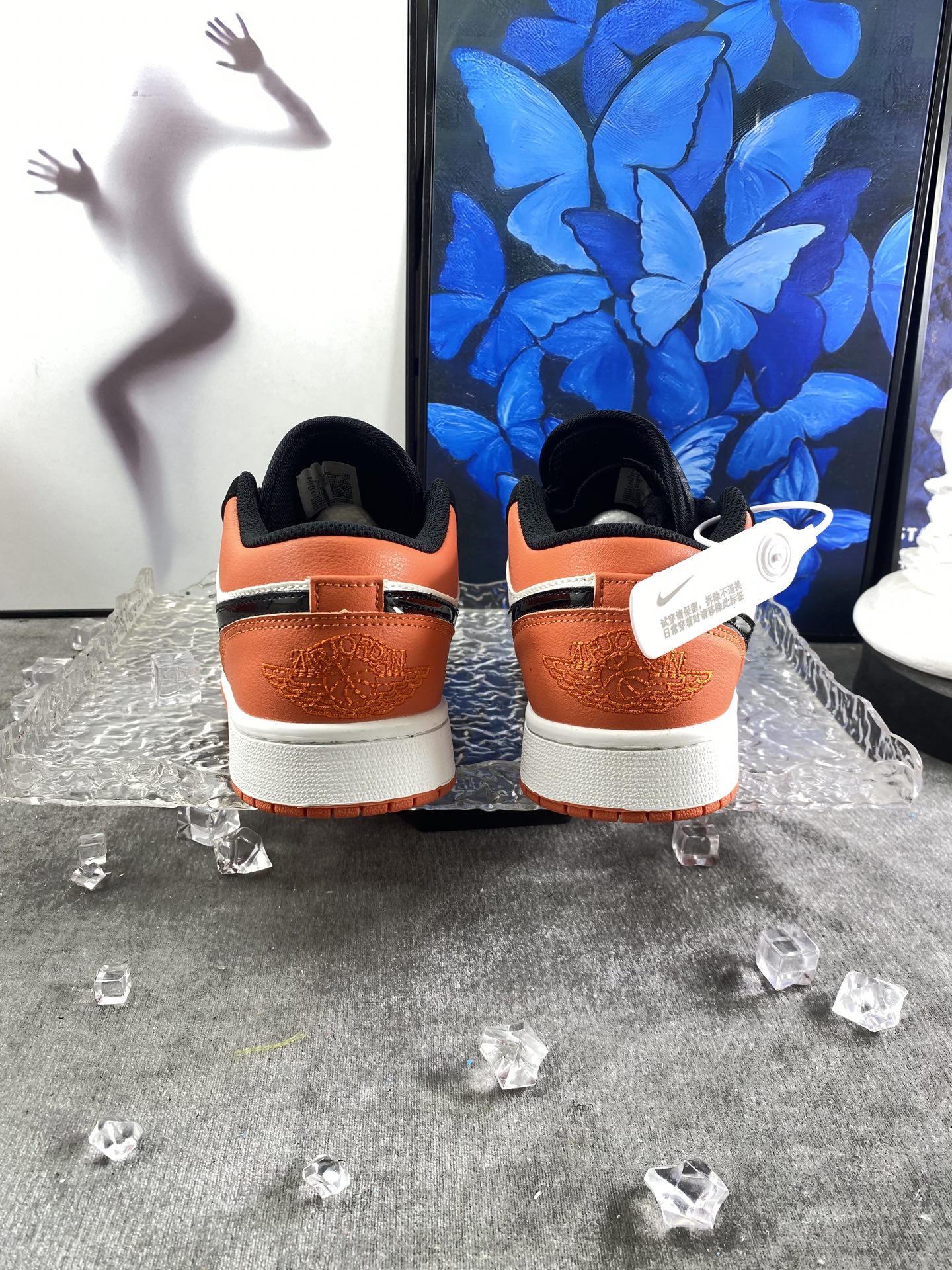 💰113 高版本 aj低帮扣碎 高版本q5✅ 橡胶实心大底套楦工艺 激光打孔 原版开模 尺码36-44 男女码现货. q5

