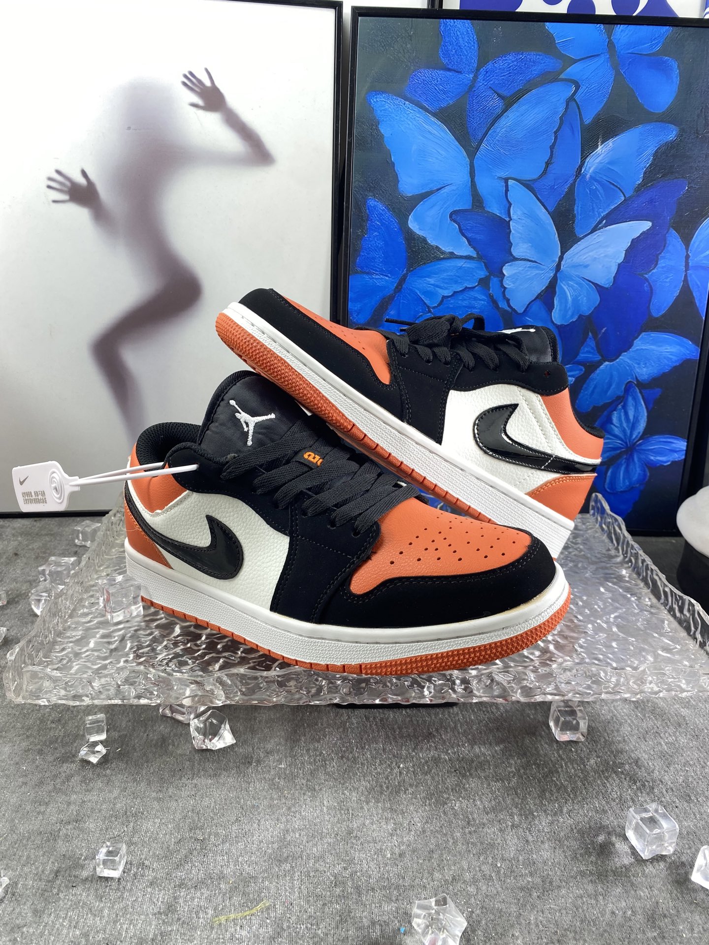 💰113 高版本 aj低帮扣碎 高版本q5✅ 橡胶实心大底套楦工艺 激光打孔 原版开模 尺码36-44 男女码现货. q5

