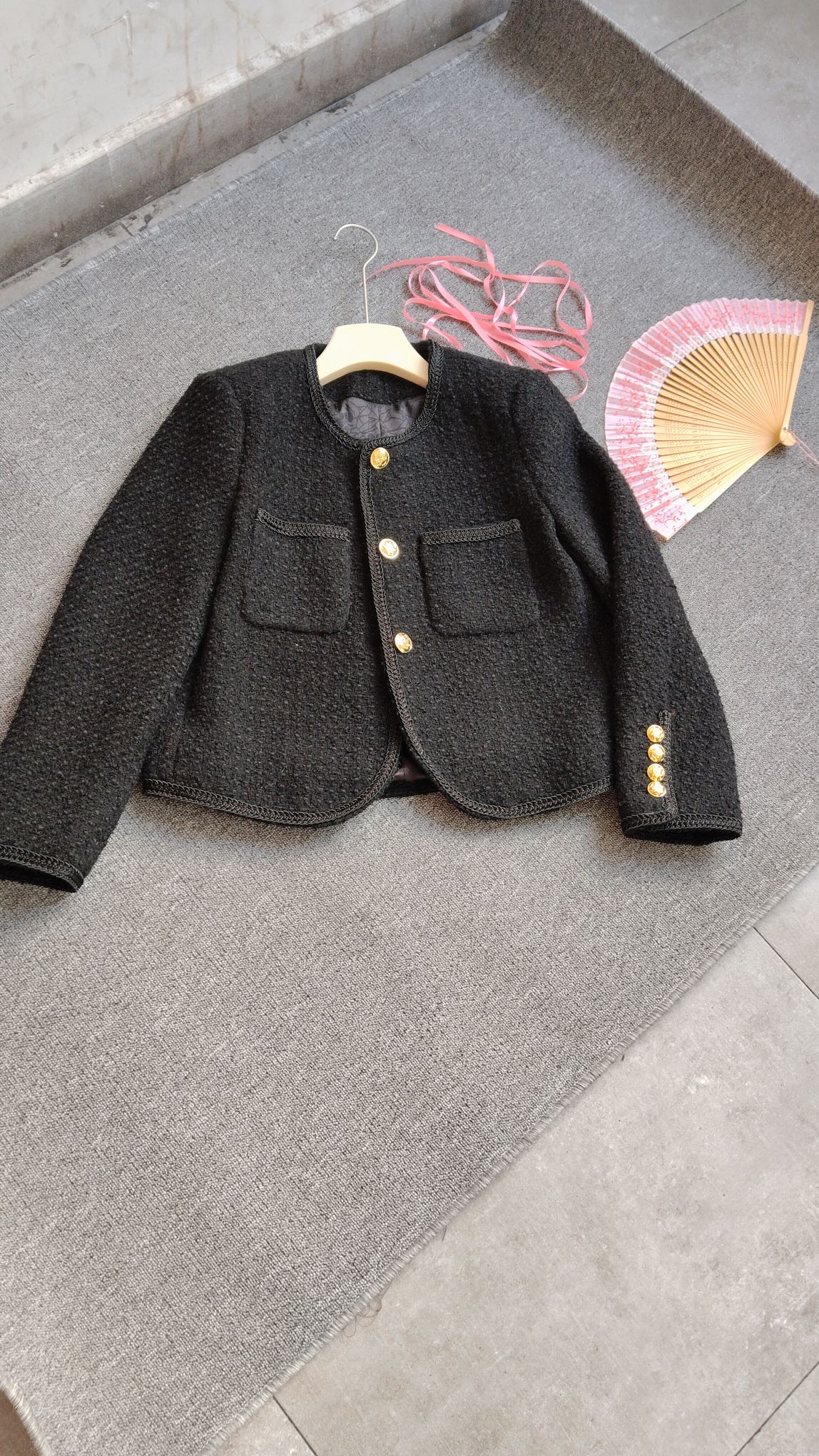 Elegant Wool Blend Tweed Set, Classic Design, Perfect for Autumn/Winter 5 a1758726647443 3607