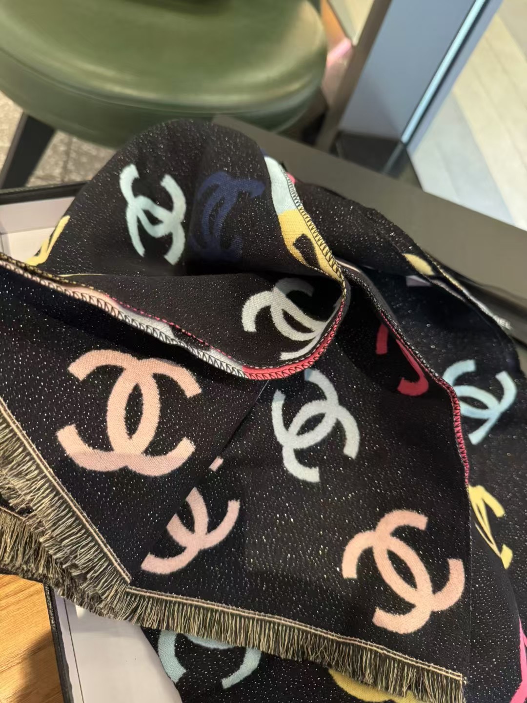 24C Collection Rainbow Monogram Scarf - Comprehensive 8
