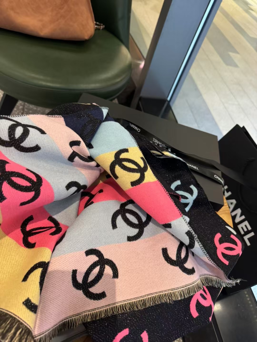 24C Collection Rainbow Monogram Scarf - Comprehensive 7