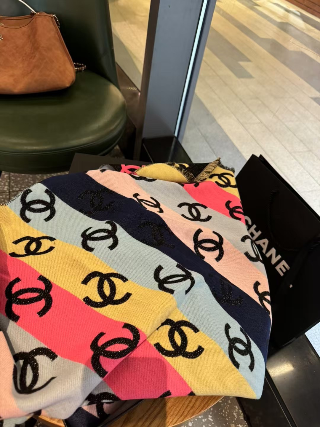 24C Collection Rainbow Monogram Scarf - Comprehensive 4