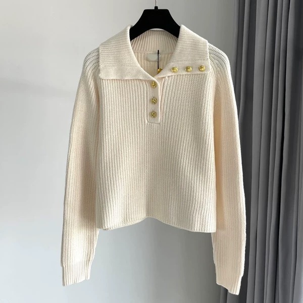 赛琳女装经典海军蓝罗纹羊毛颜色：白色、驼色、宝蓝码数：S ～𠃊