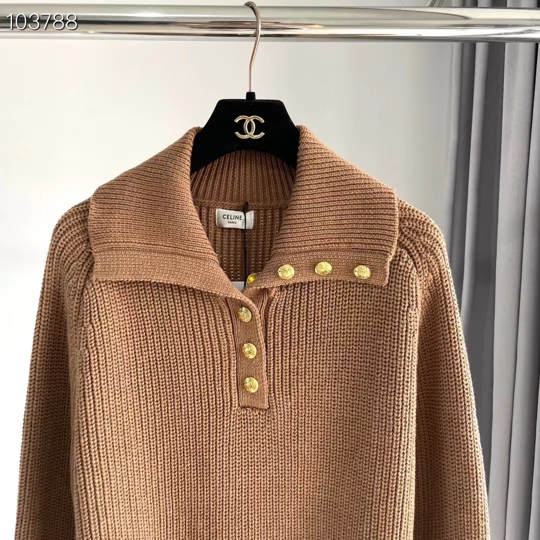 赛琳女装经典海军蓝罗纹羊毛颜色：白色、驼色、宝蓝码数：S ～𠃊