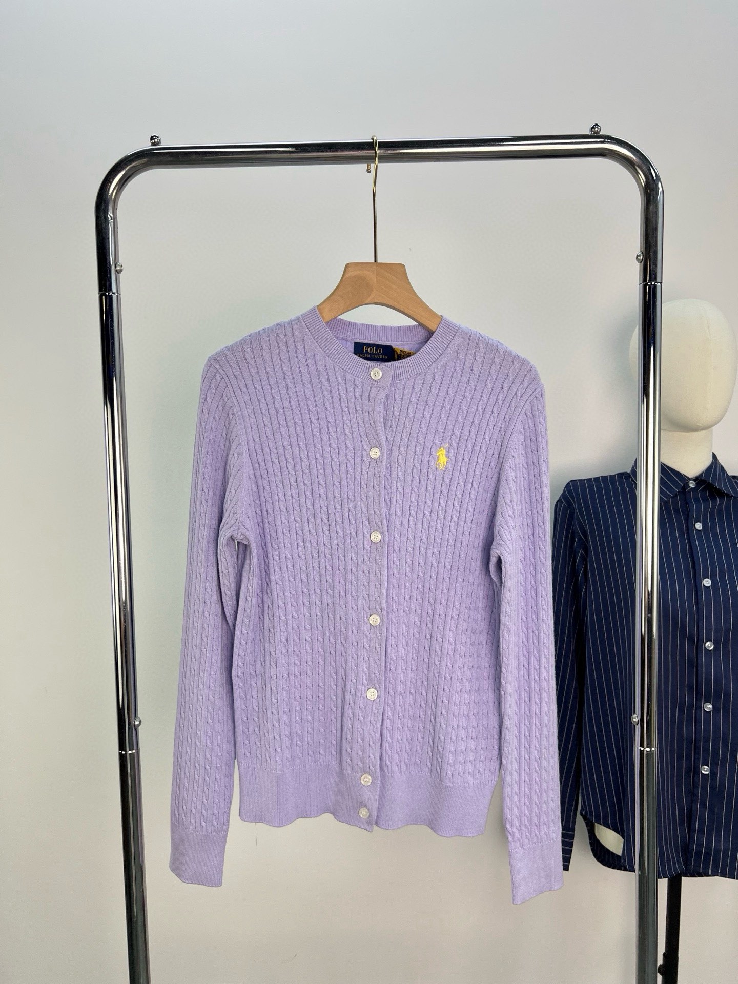 小麻花开衫实物图